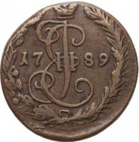 (1789, ЕМ) Монета Россия-Финдяндия 1789 год 1/2 копейки   Деньга Медь  UNC