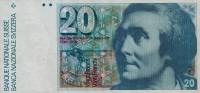 (,) Банкнота Швейцария 1992 год 20 франков "Орас Бенедикт де Соссюр"   UNC