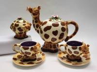 Сервиз чайный детский кофейный Жирафы 6 предметов керамика
