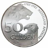 () Монета Нидерланды (Голландия) 1982 год 500  ""   Биметалл (Серебро - Ниобиум)  UNC