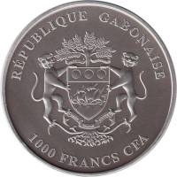 (№2013km18) Монета Габон 2013 год 1,000 CFA Francs (Лев. Античная Отделка)