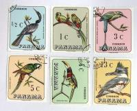 -- Набор марок Панама 6 шт.  Гашёные , III Θ