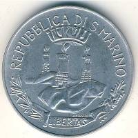 () Монета Сан-Марино 1982 год 10  ""   Алюминий  UNC