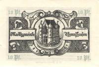 (№2017) Банкнота Германия (Без даты) 10 Pfennig"