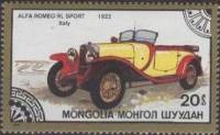 (1986-081) Марка Монголия "Альфа Ромео, 1922"    Старинные автомобили III O