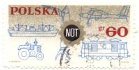 (1966-001) Марка Польша "Техника и эмблема"   5 конгресс польских техников, 20-летие национализации 