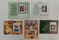 Смесь годов--  Набор блоков Гренада 5 шт.  Гашёные , III Θ