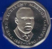 (1983) Монета Ямайка 1983 год 50 центов &quot;Маркус Гарви&quot;  Никель Медь-Никель  UNC