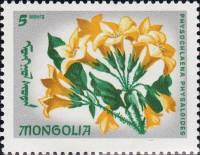 (1966-026) Марка Монголия "Скополия физалисовая"    Эндемические цветы III Θ