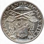 () Монета Ватикан 1939 год 5  ""   Биметалл (Серебро - Ниобиум)  UNC