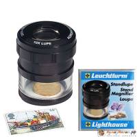 Лупа LU-21 в виде стакана, со снимающейся шкалой, увеличение 10. Производство Leuchtturm