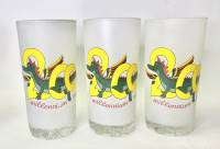 Стаканы с толстым дном рисунок дракон милленниум 3 шт 