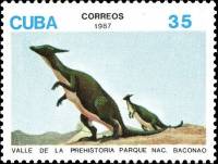(1987-041) Марка Куба "Гадрозавр"    Доисторические животные II Θ