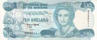  Банкнота Багамские острова Багамы 1992 год 10     UNC