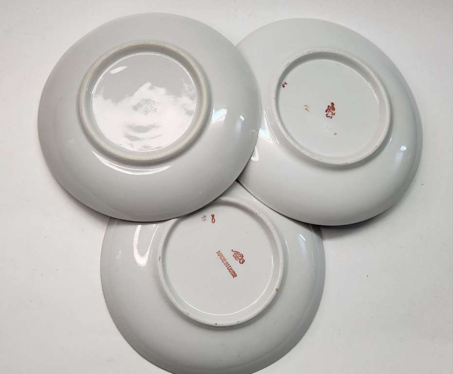 Блюдца ЛФЗ чайные 3 шт диаметр 15 см