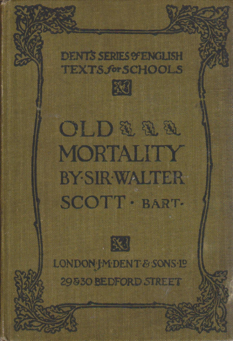 Книга &quot;Old mortality&quot; 1926 W. Scott Лондон Твёрдая обл. 460 с. Без илл.