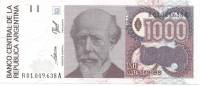 (1989) Банкнота Аргентина 1989 год 1 000 аустралей "Хулио Рока"   UNC