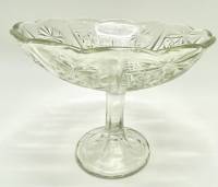 Фруктовница конфетница на ножке стекло СССР