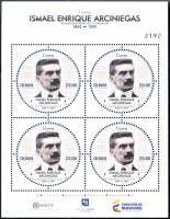 Лист марок Колумбия 2016 год "Исмаэль Энрике Arciniegas", Гашеный