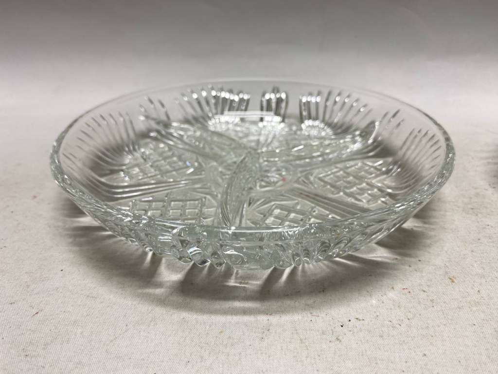 Менажница и розетка хрусталь