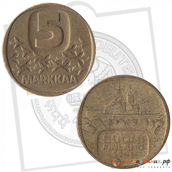 () Монета Финляндия 1991 год   &quot;&quot;     VF