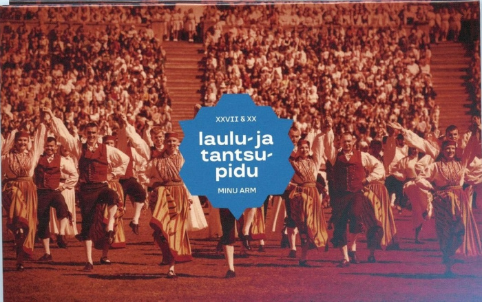 (007) Монета Эстония 2019 год 2 евро &quot;Фестиваль песни. 150 лет&quot;  Биметалл  Буклет