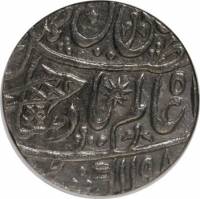(№1776km40.1) Монета Индия 1776 год 1 Rupee (Шах Алам II в)