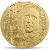 (№2014km2173) Монета Франция 2014 год 50 Euro (Жан-Филипп Рамо - Музыка)