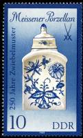 (1989-025) Марка Германия (ГДР) "Чайный кадильник (18 век)"    Мейсенский фарфор II Θ