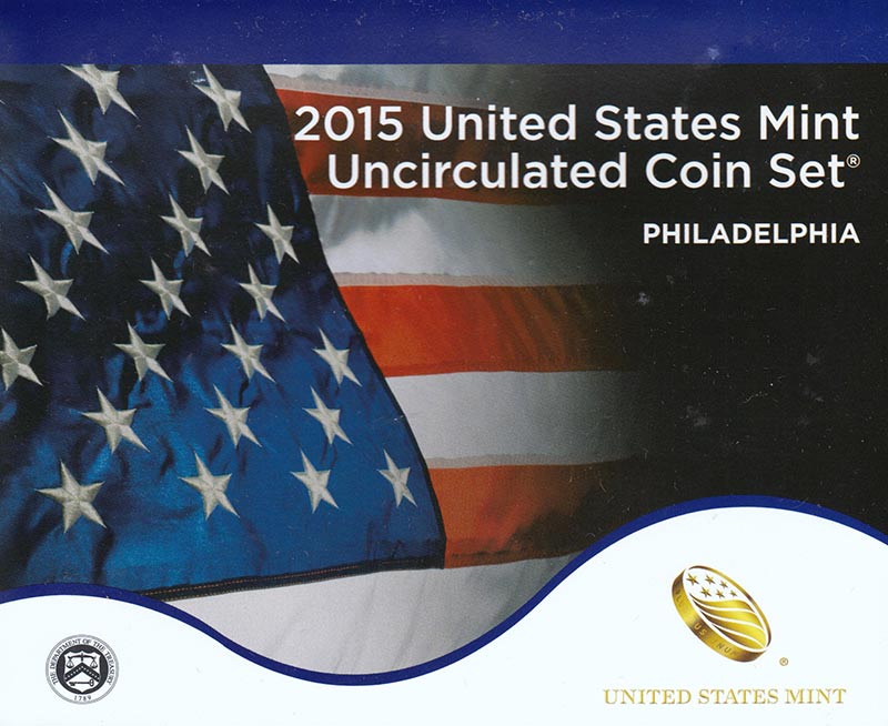 (2015pd, 28  м.) Набор США 2015 год   UNC