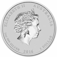 (1985) Монета Австралия 2016 год 1 доллар   Биметалл (Серебро - Ниобиум)  UNC