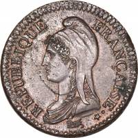 (№1795km638) Монета Франция 1795 год 2 Decimes (А, Д, Я, К)