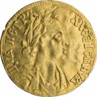 (1701, Au 969) Монета Россия 1701 год Два червонца   Золото Au 969  VF