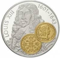 (№2001km66) Монета Ниделандские Антильские острова 2001 год 10 Gulden (Людовик XIII Людовик д)