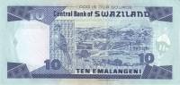 Банкнота Свазиленд 01.04.2004 год 10 лилангени Мсвати III   UNC