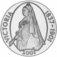 () Монета Тристан да Кунья 2001 год 50 пенсов ""   PROOF
