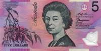 () Банкнота Австралия 1998 год 5 долларов "Елизавета II"   UNC