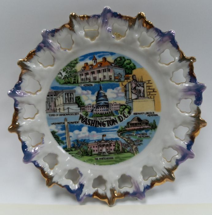 Тарелка настенная &quot;Washington&quot;керамика,сост. на фото