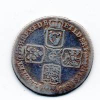 () Монета Великобритания 1745 год 6000  ""   Биметалл (Серебро - Ниобиум)  AU