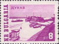 (1962-025) Марка Болгария "Суда на Дунае"   Стандартный выпуск. Виды Болгарии II O