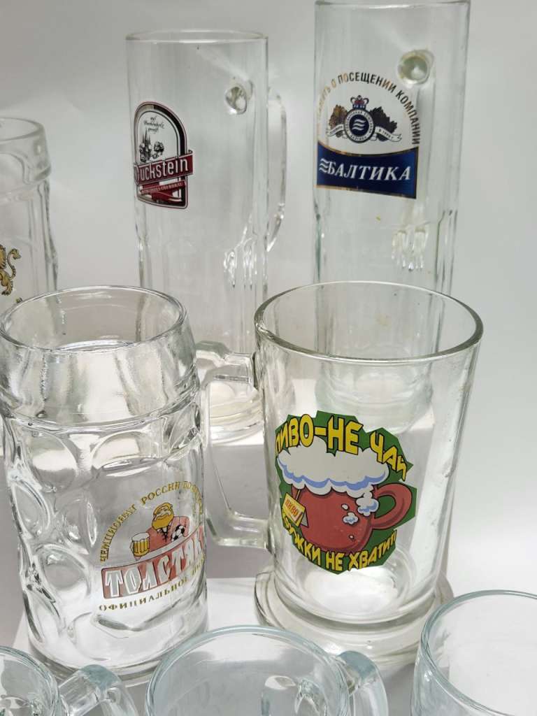 Пивные кружки разные 9 штук
