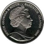 () Монета Сандвичевы Острова 2000 год 2  ""   Биметалл (Серебро - Ниобиум)  UNC