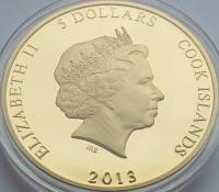 () Монета Острова Кука 2013 год 5 долларов ""   AU