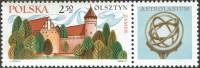(1971-041) Марка + купон Польша "Ольштынский замок"    Стандартный выпуск III Θ