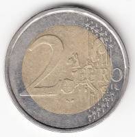 (2004) Монета Финляндия 2004 год 2 евро  1-й тип образца 1999-2006 с буквой М  VF