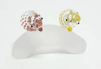 Сувенир "Пара попугаев", 4*3 см, хрусталь Asfour, Египет, новый