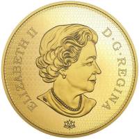 (№2017) Монета Канада 2017 год 2,500 Dollars (Дань первой канадская золотая монета)