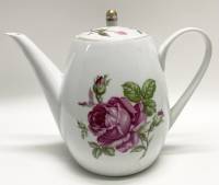 Чайник кофейник Богемия Чехословакия розы