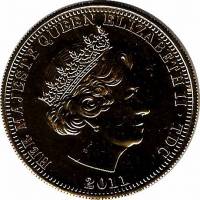 () Монета Тристан да Кунья 2011 год 1 крона ""   PROOF