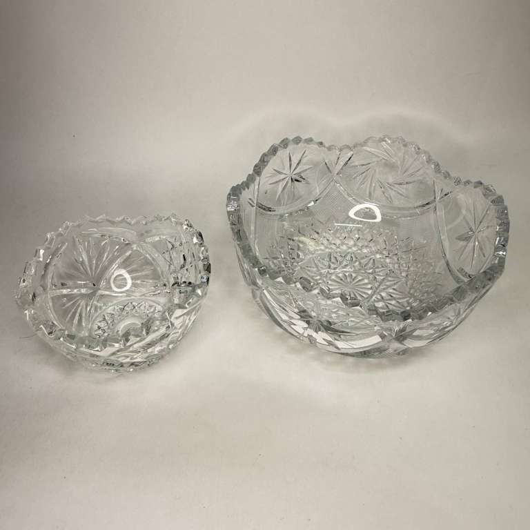 Салатники хрустальные СССР 3 штуки
